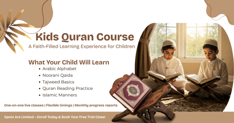 KIDS QURAN COURSE ONLINE CLASSES: A Faith-Filled Learning Experience for Children