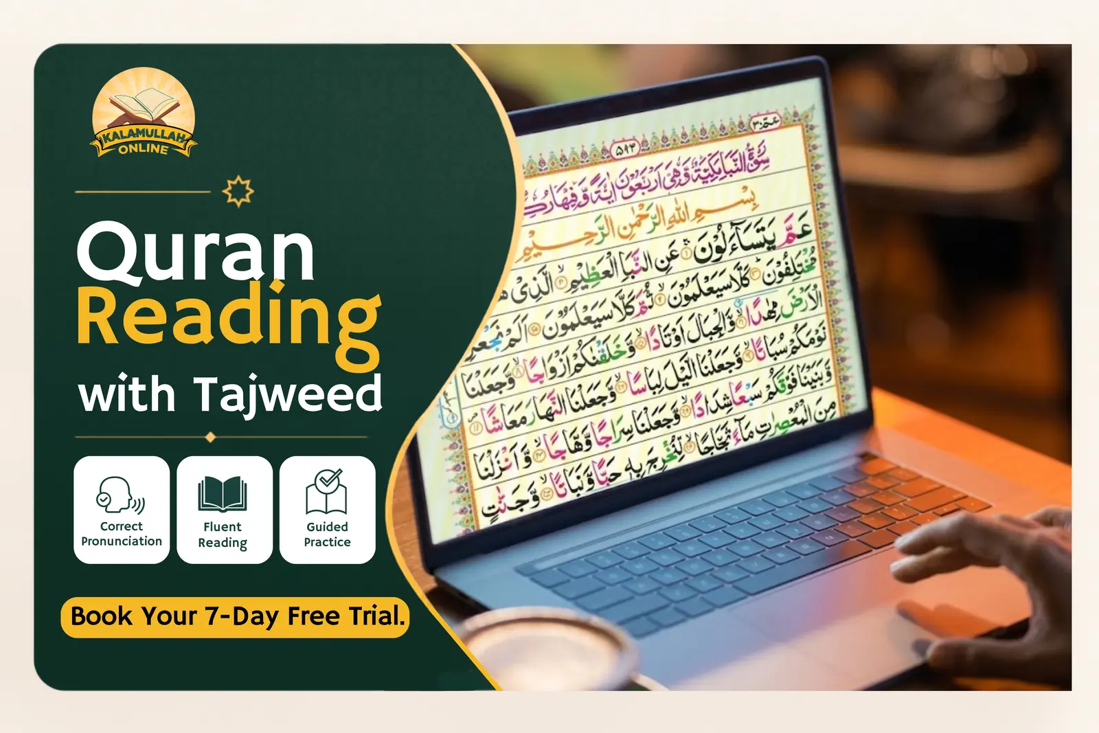 Online Quran Reading with Tajweed